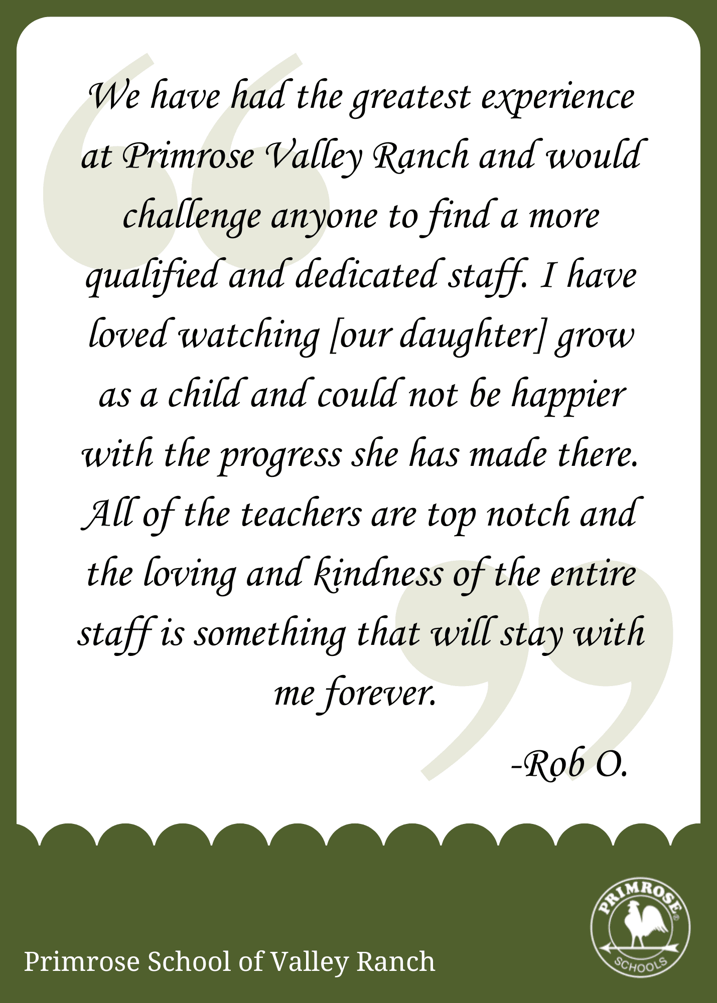 Parent Testimonial