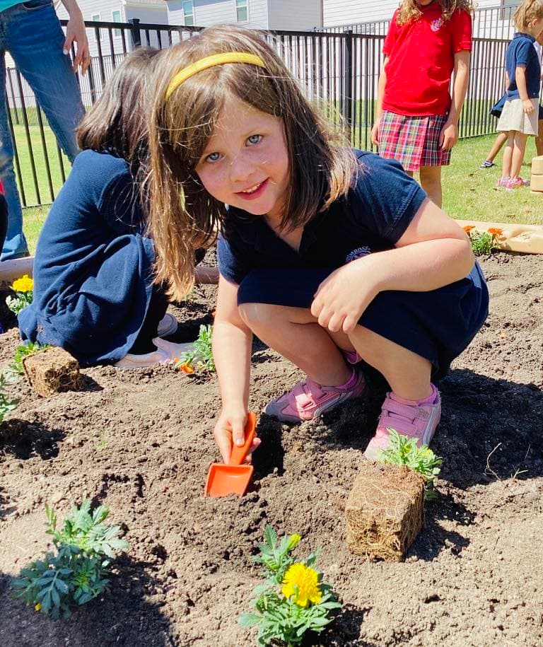 Preschool students enjoying outdoor learning time at Eagle Ranch daycare