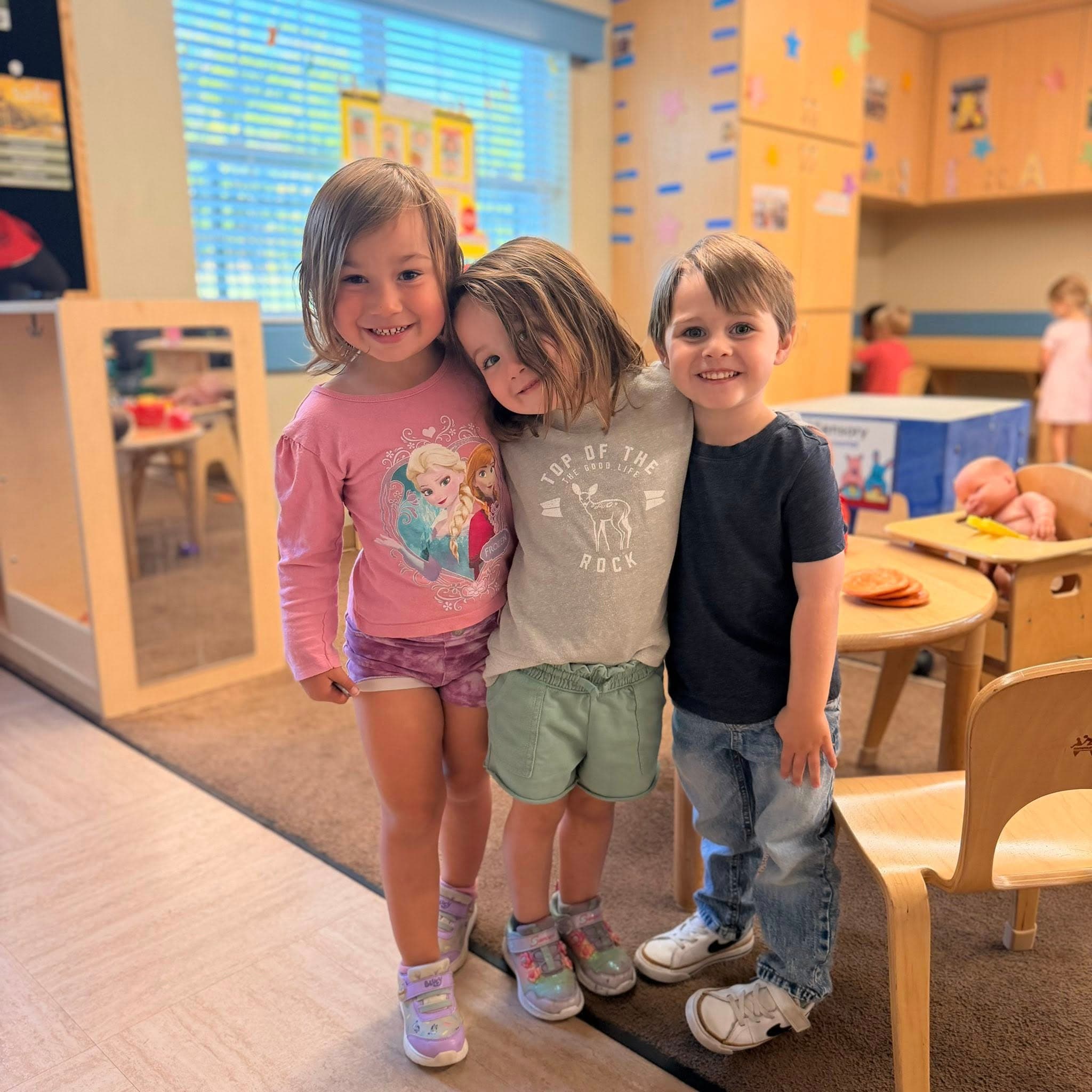 Children Hugging