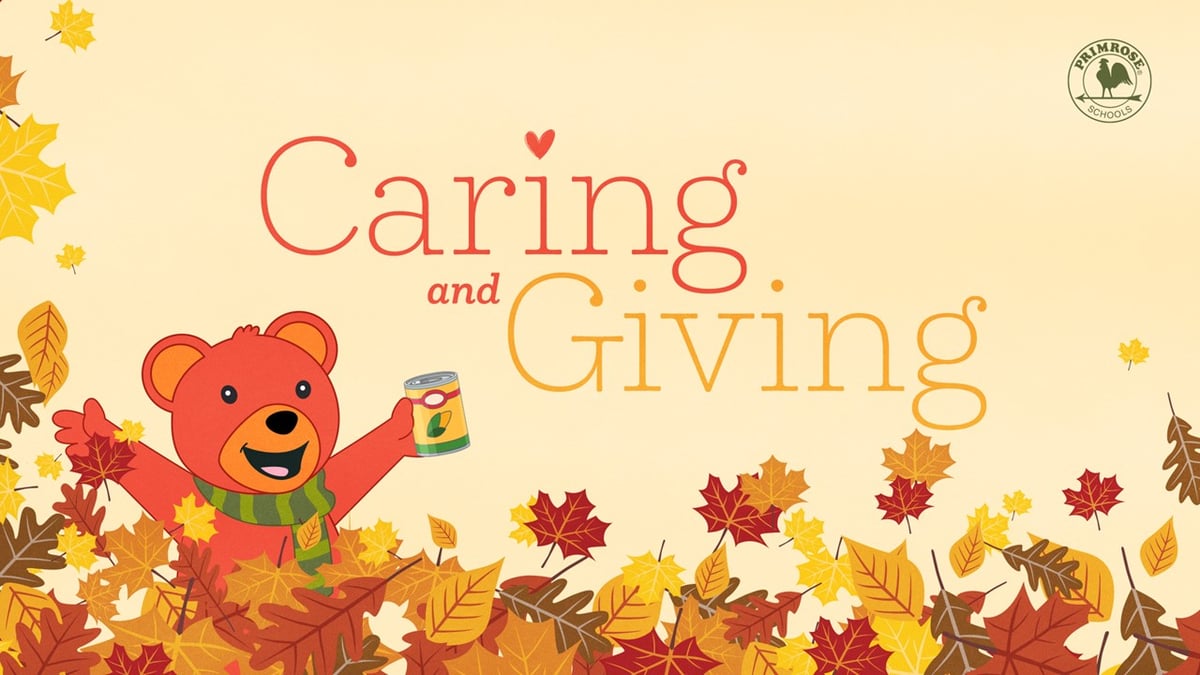 Benjamin Donating food to the caring and giving drive