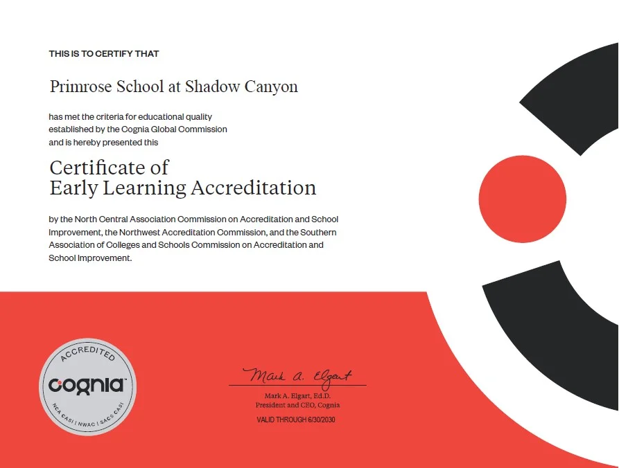 Proud to be Cognia® Accredited for Quality: Your Child’s Learning, Our Commitment