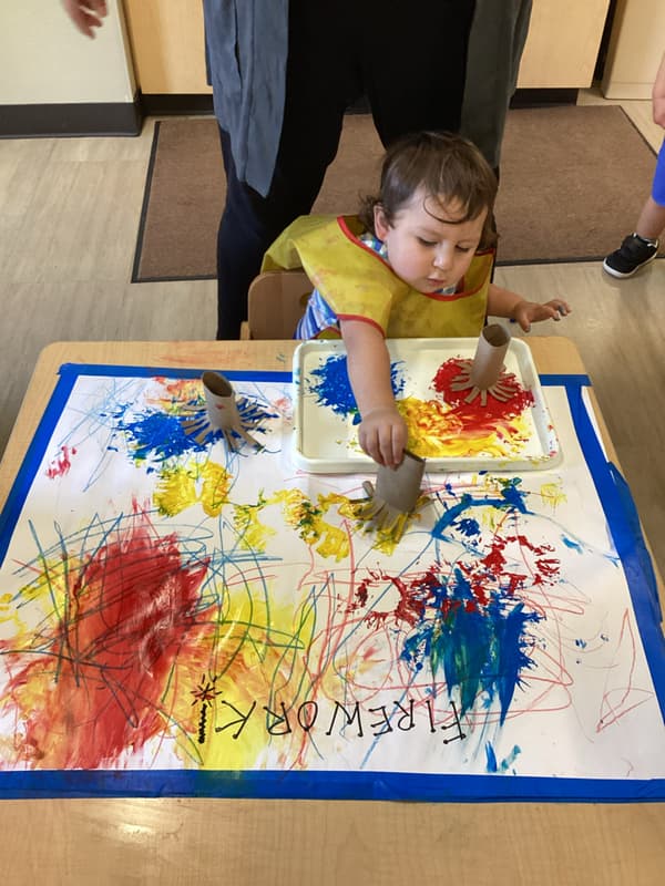 toddler classroom, arts and crafts, learning through play