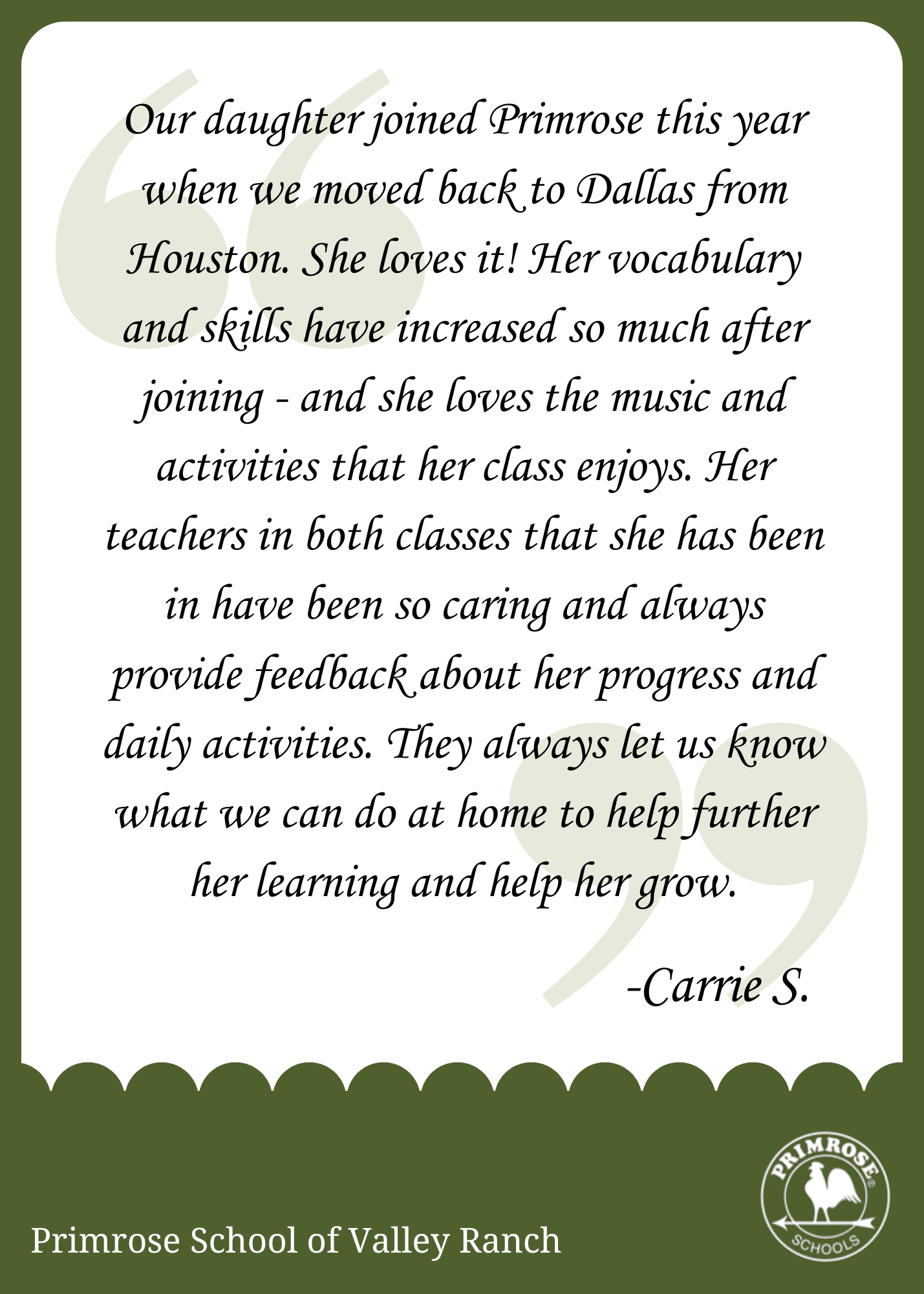 EPS Parent Testimonial