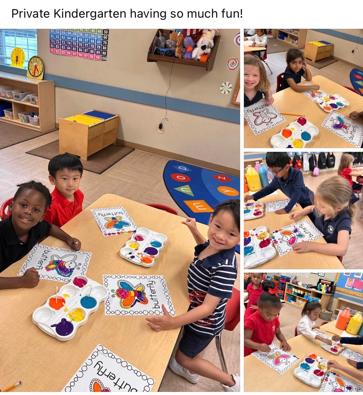 Painting in Kinder!