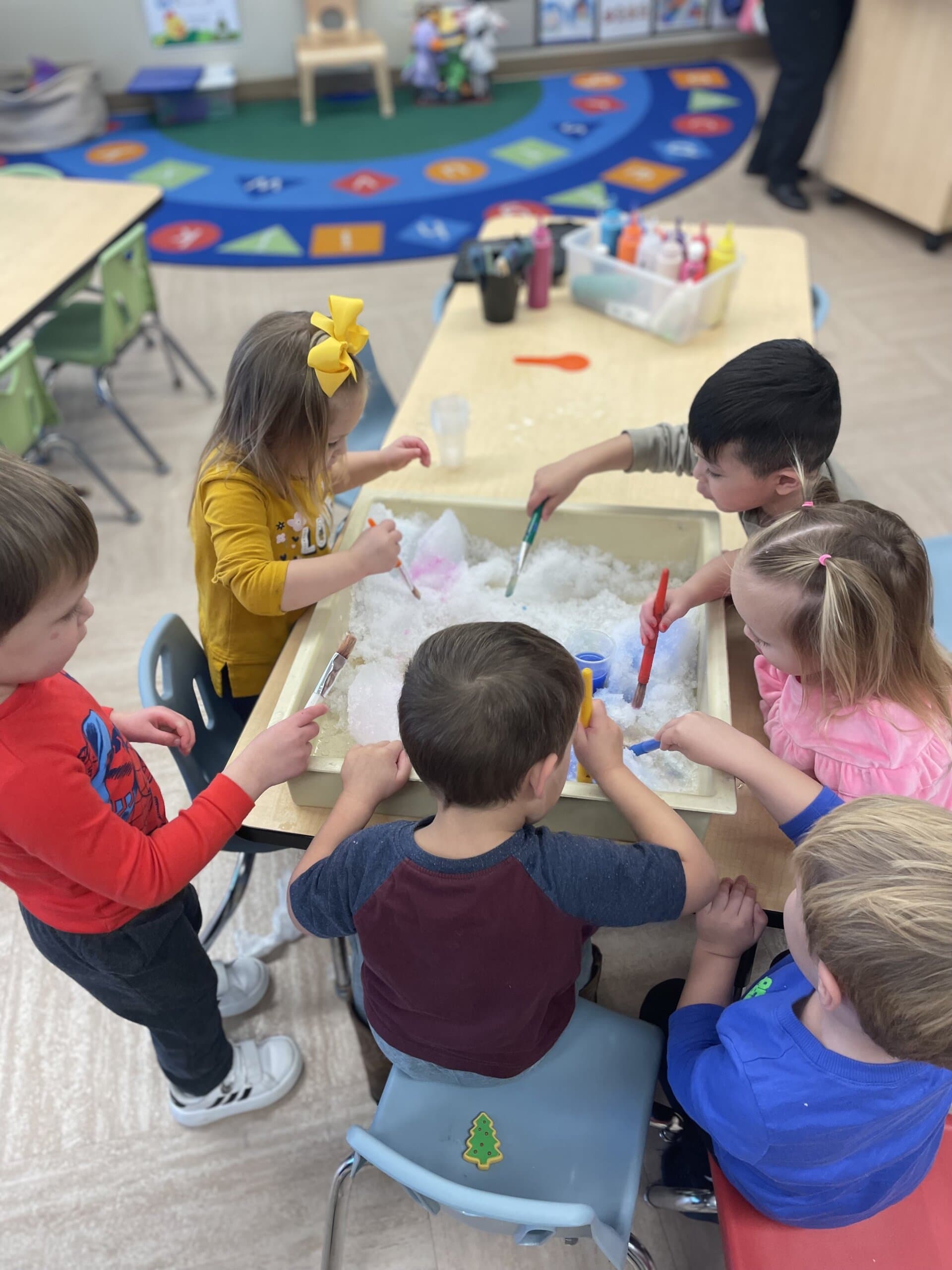Painting in sensory center