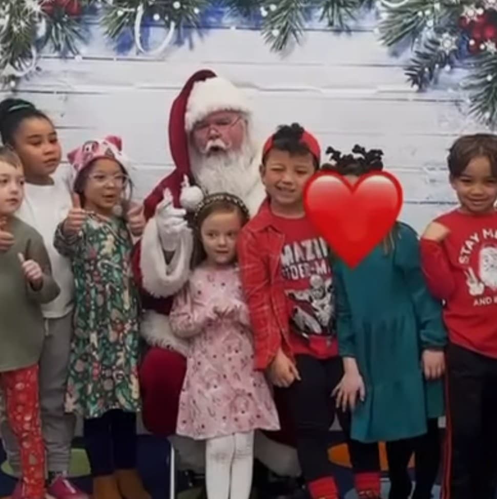 Santa Visit's our school