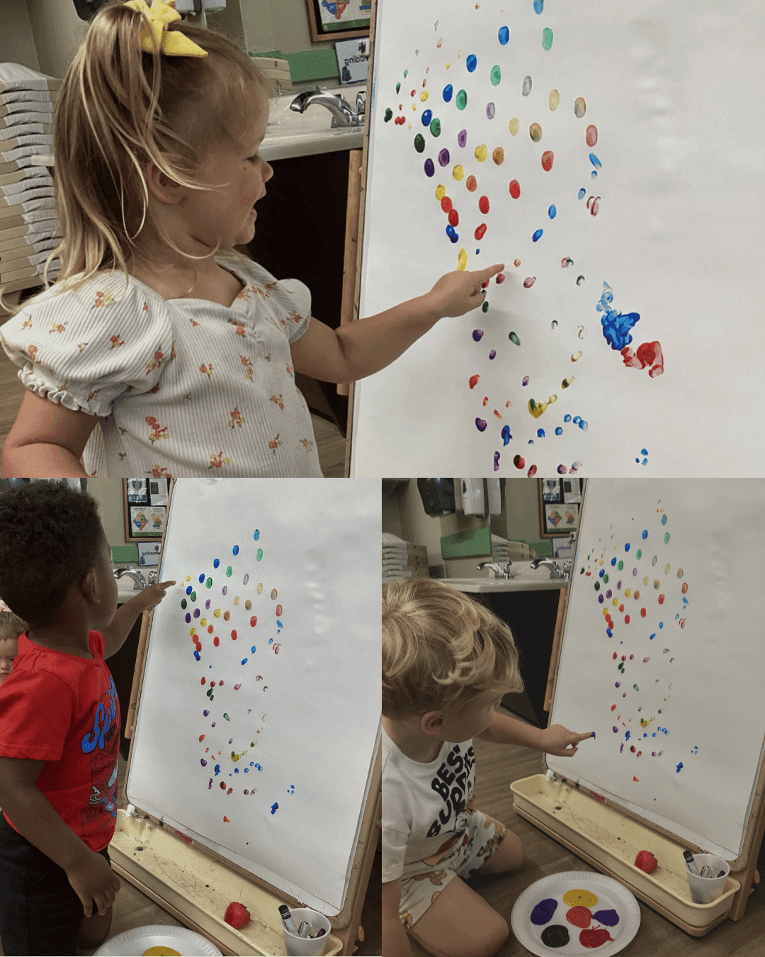 🌈🎨 Early Art Masters: Colorful Rainbow Painting 🍎🍌🍇