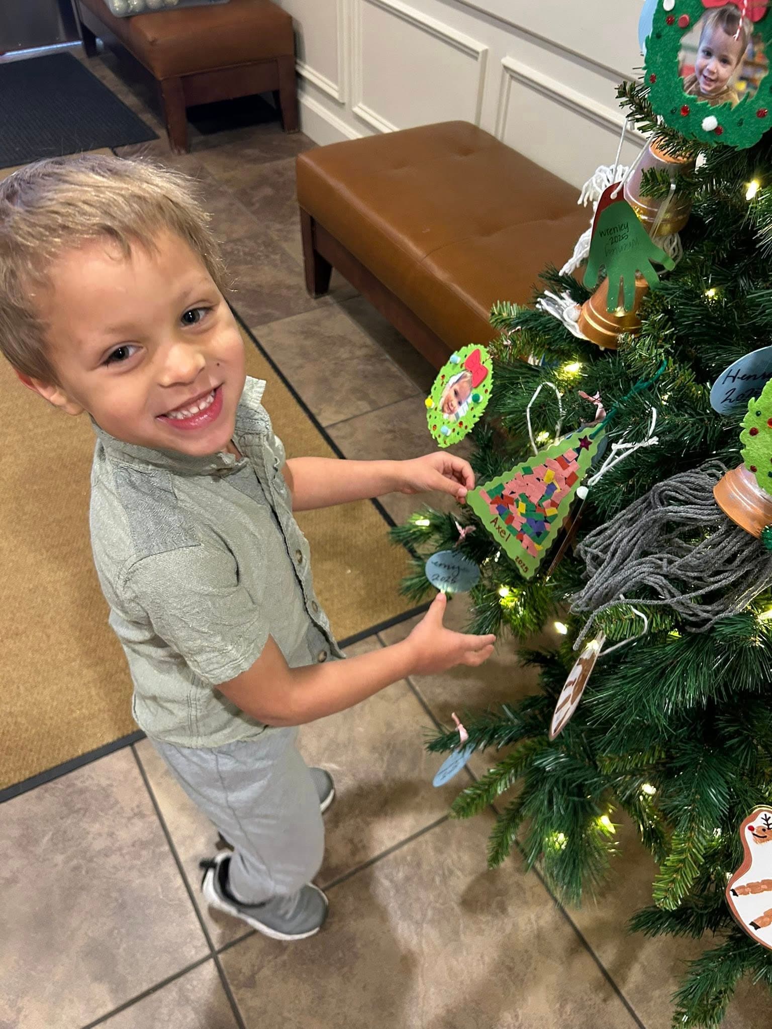 decorating the tree