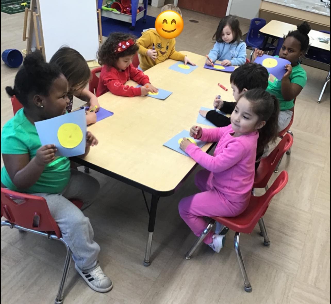 Children writing silly stories