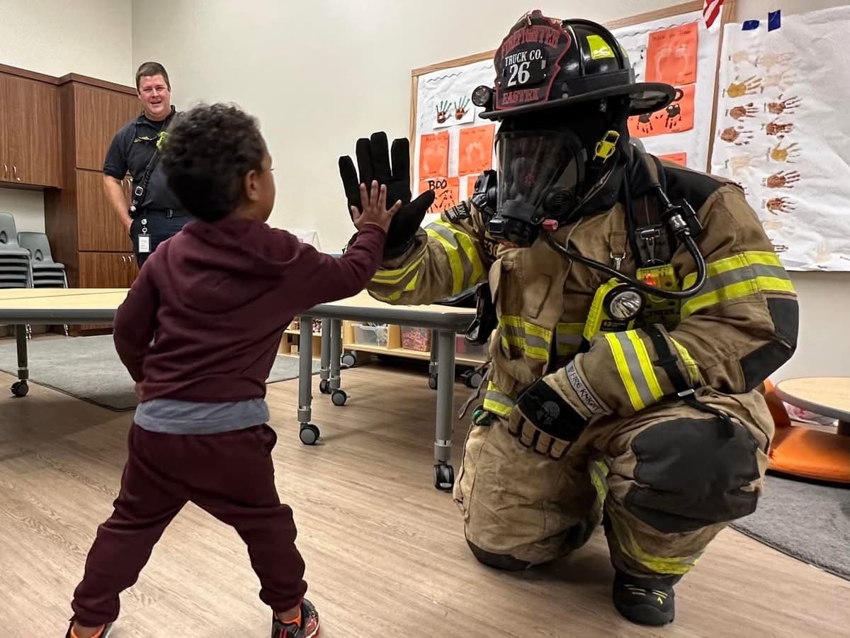 Fireman, safety, learning, community