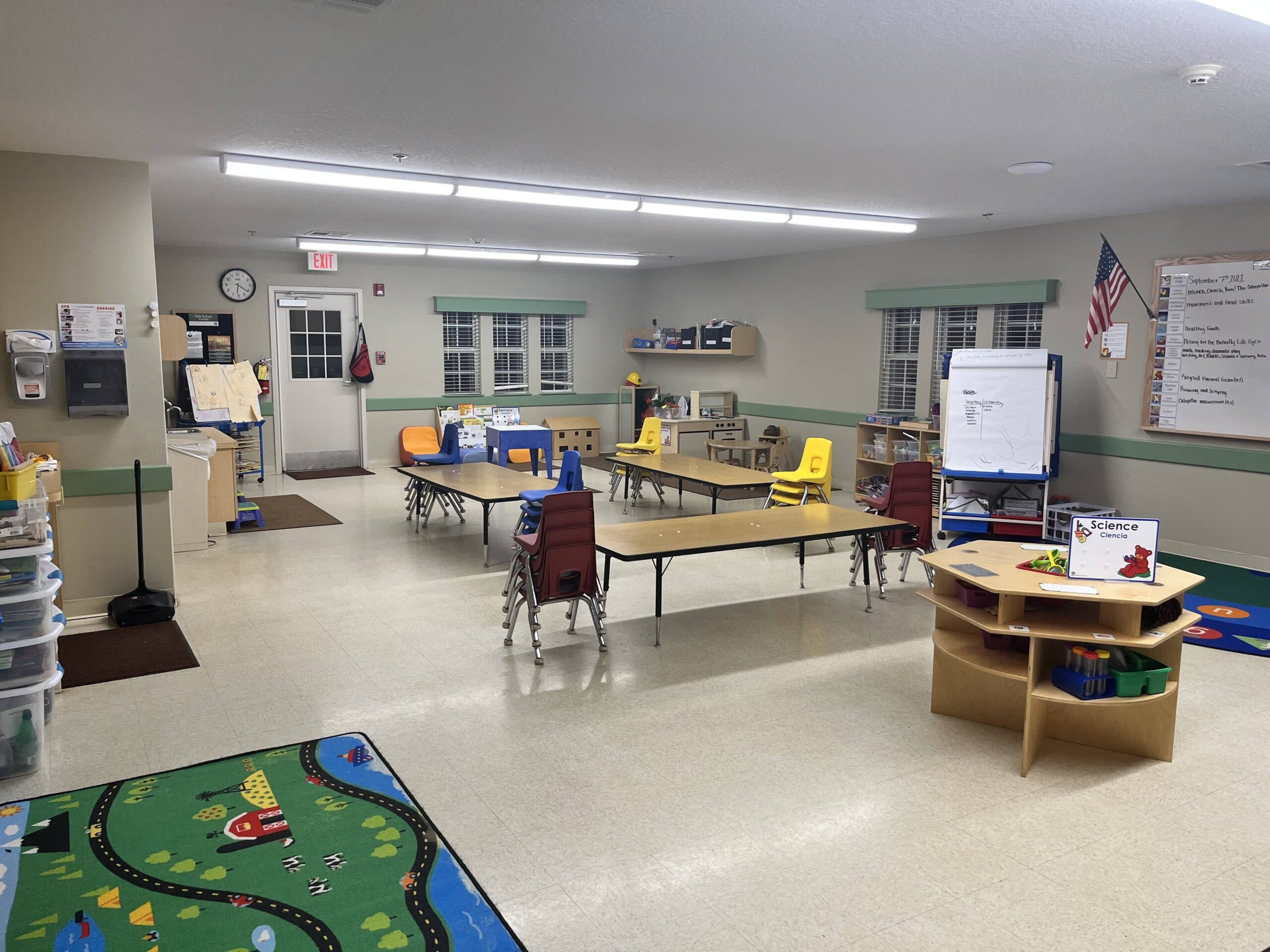 Preschool classroom at Primrose Harmony on the Lakes