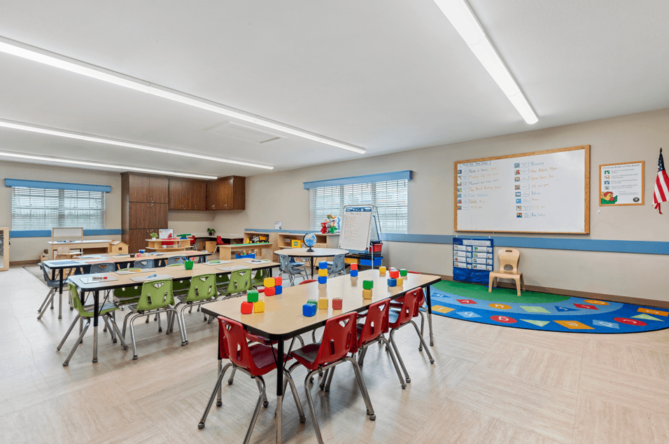 Preschool classroom at primrose school of gateway in forney texas