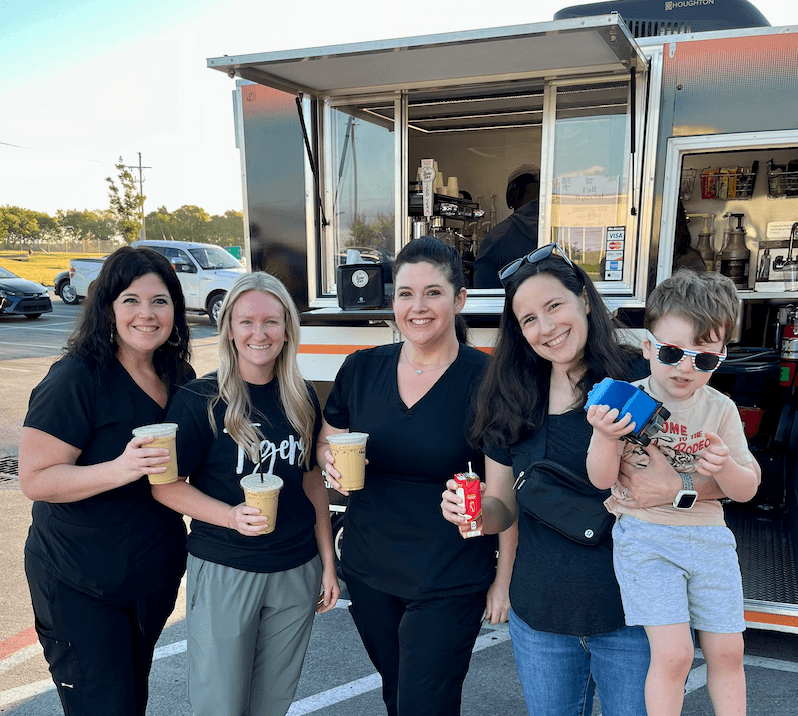 Working parents day! Coffee bar!