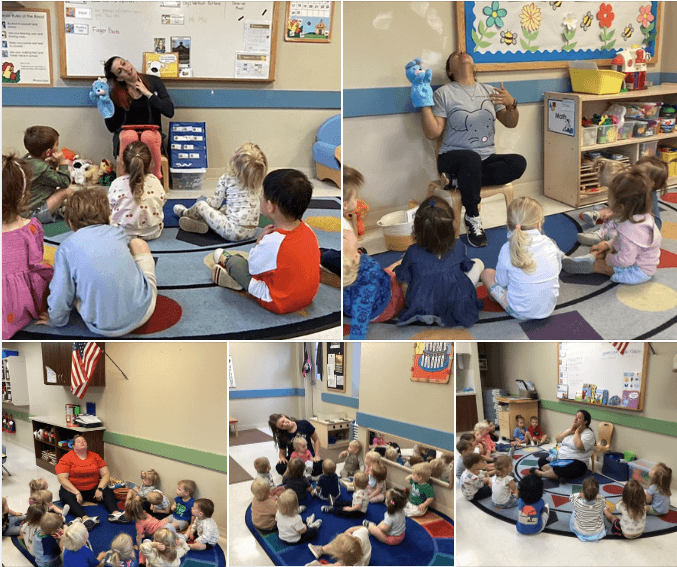 teachers at circle time