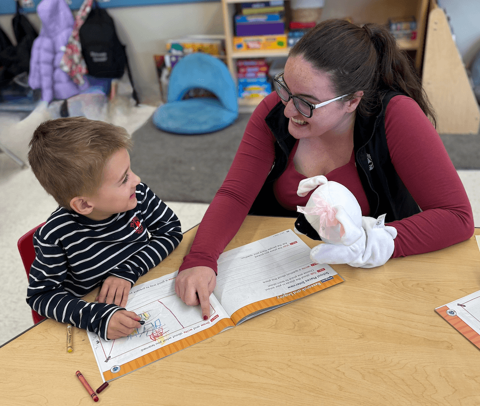Literacy Instruction in Kindergarten at Primrose School of Burlington