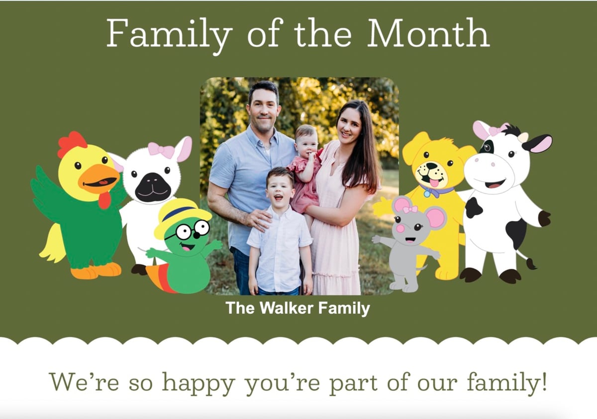 Family of the Month - Walker Family - Primrose at Waterside Estates Best Early Learning Childcare Center #1 Early Learning School McNeill Elementary School Frost Elementary School Adolphus Elementary School Oakland Elementary School 77406 Harvest Green Long Meadow Farms Waterside Estates Pecan Grove Waterview Fieldstone Aliana Richond, Texas McCrary Meadows Texana Plantation Lakes of Bella Terra Grand Parkway Foster High School Travis High School