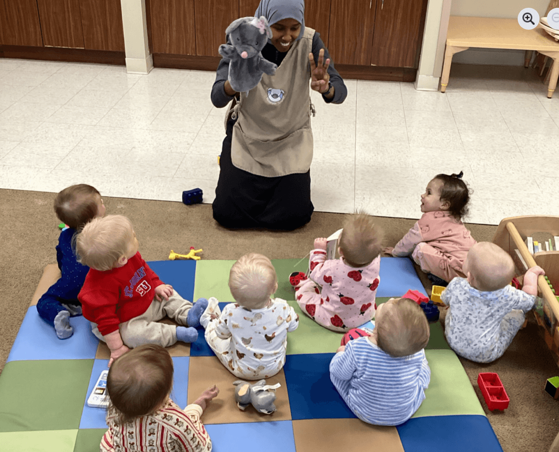 collage of children celebrating and learning in preschool settings