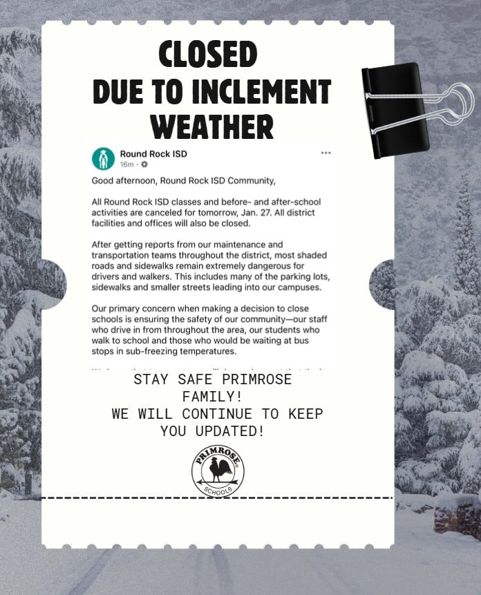 Inclement Weather Closure