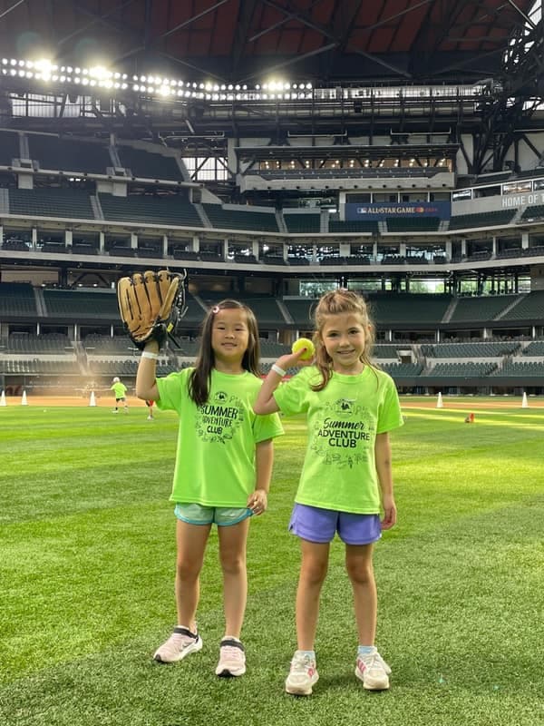 Summer field trip to the baseball stadium during summer adventure club