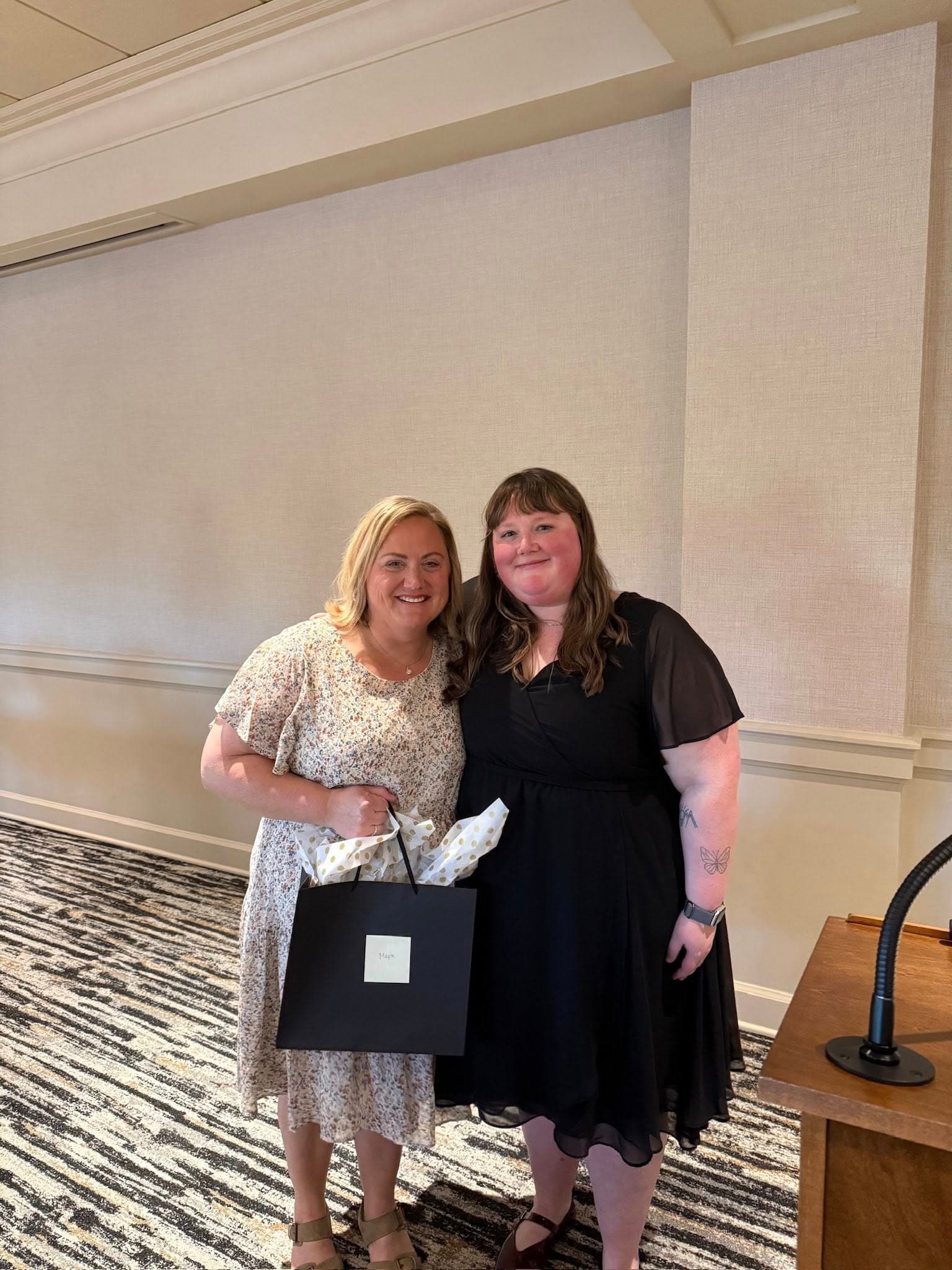 Teacher, Ms. Tami won the award of Teacher of the Year 2026