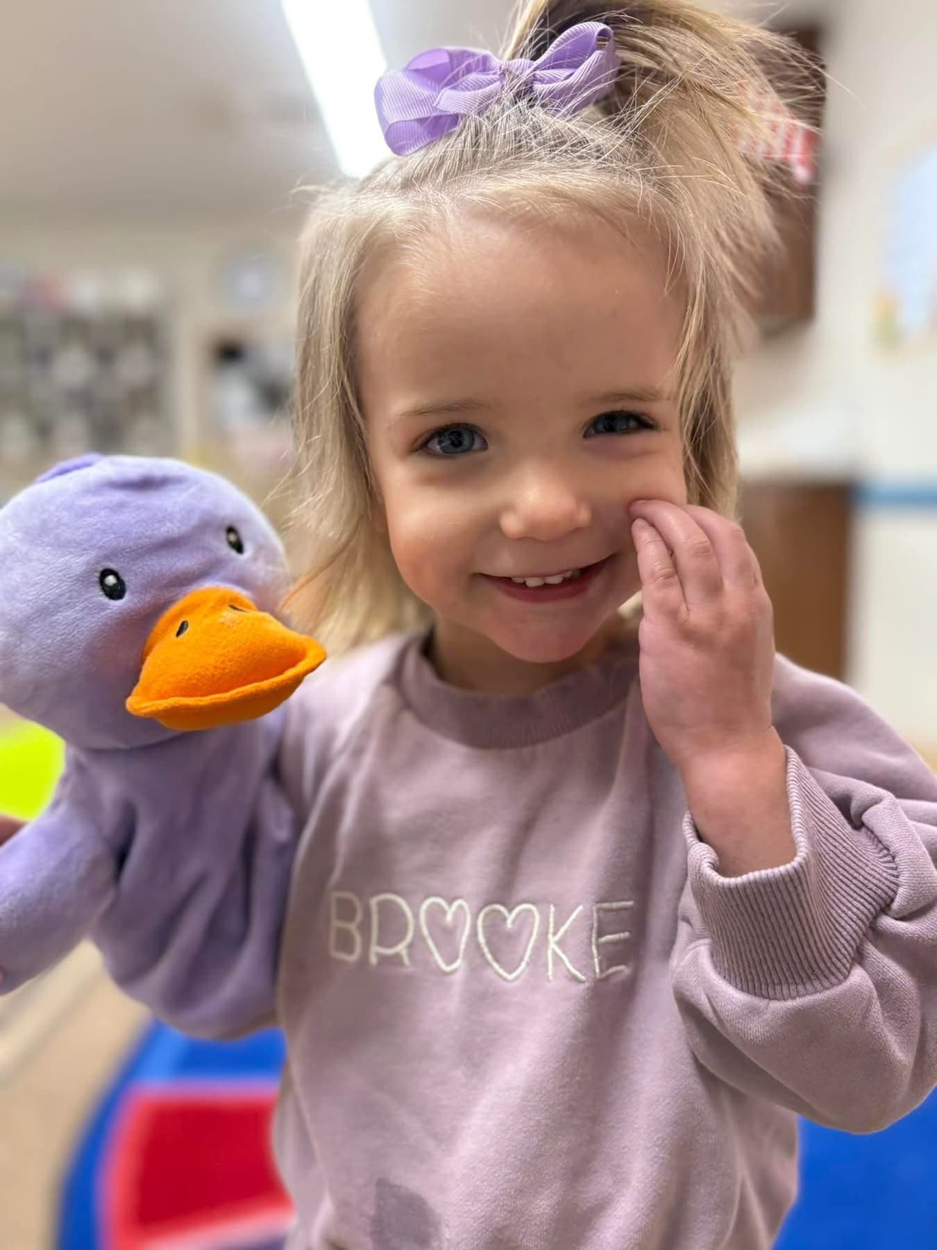 Child with puppet