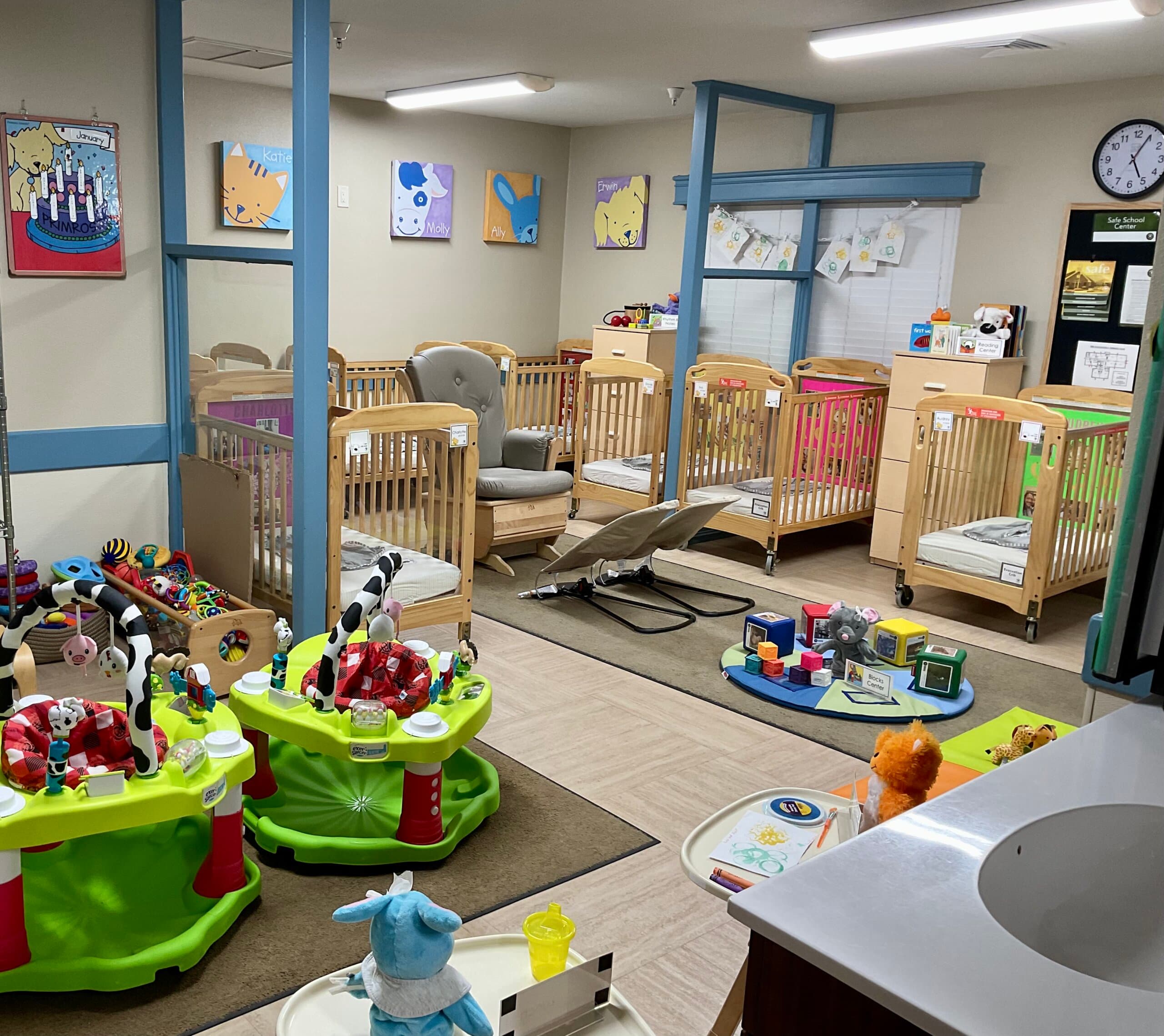 Young Infant Primrose Castle Hills Carrollton Lewisville Texas Primrose School of Castle Hills Infant, Preschool, Kindergarten, Daycare, Childcare, Early Education. Carrollton, Lewisville, Dallas, Texas. 75010, 75007, 75056