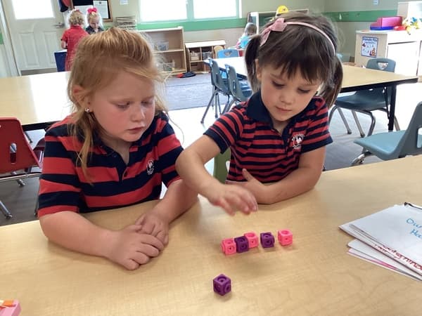 pre-k fours fives pre kindergarten learning circle time small group writing math science steam stem technology fun loving caring
