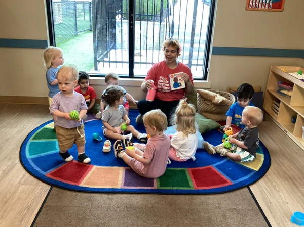 children on rug