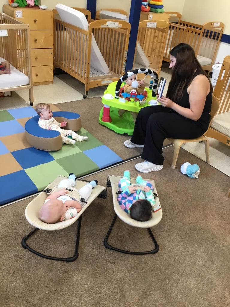 reading books, infant