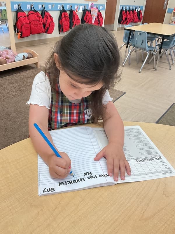 pre-k fours fives pre kindergarten learning circle time small group writing math science steam stem technology fun loving caring