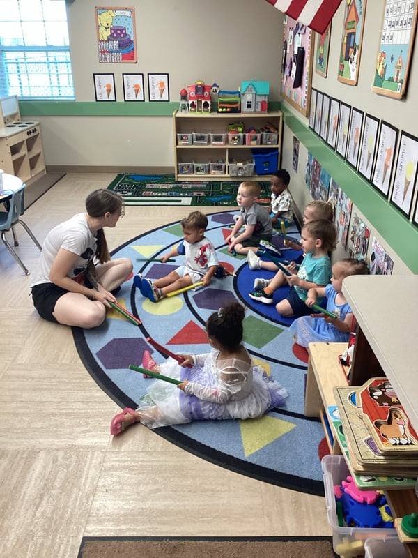 Music in our early preschool class.