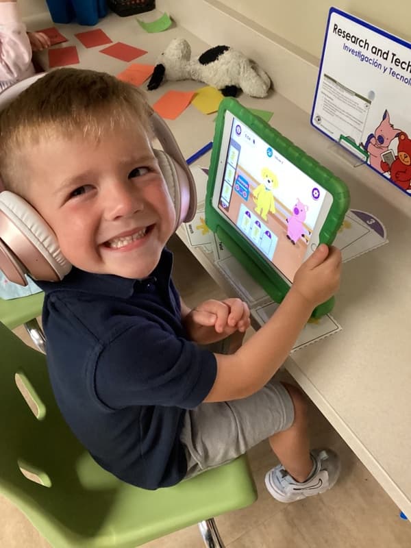 pre-k fours fives pre kindergarten learning circle time small group writing math science steam stem technology fun loving caring