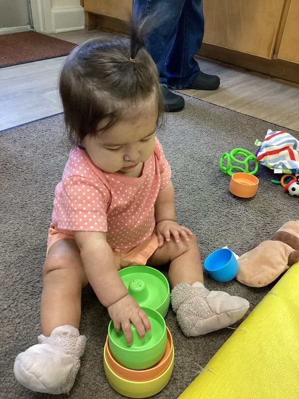stacking blocks infant care daycare