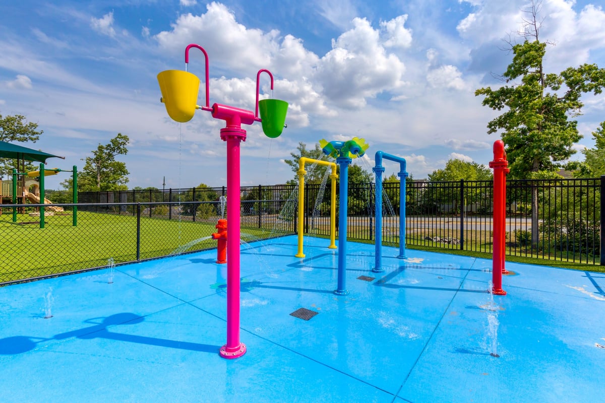 Water splash pad at Primrose Ashburn Broadlands