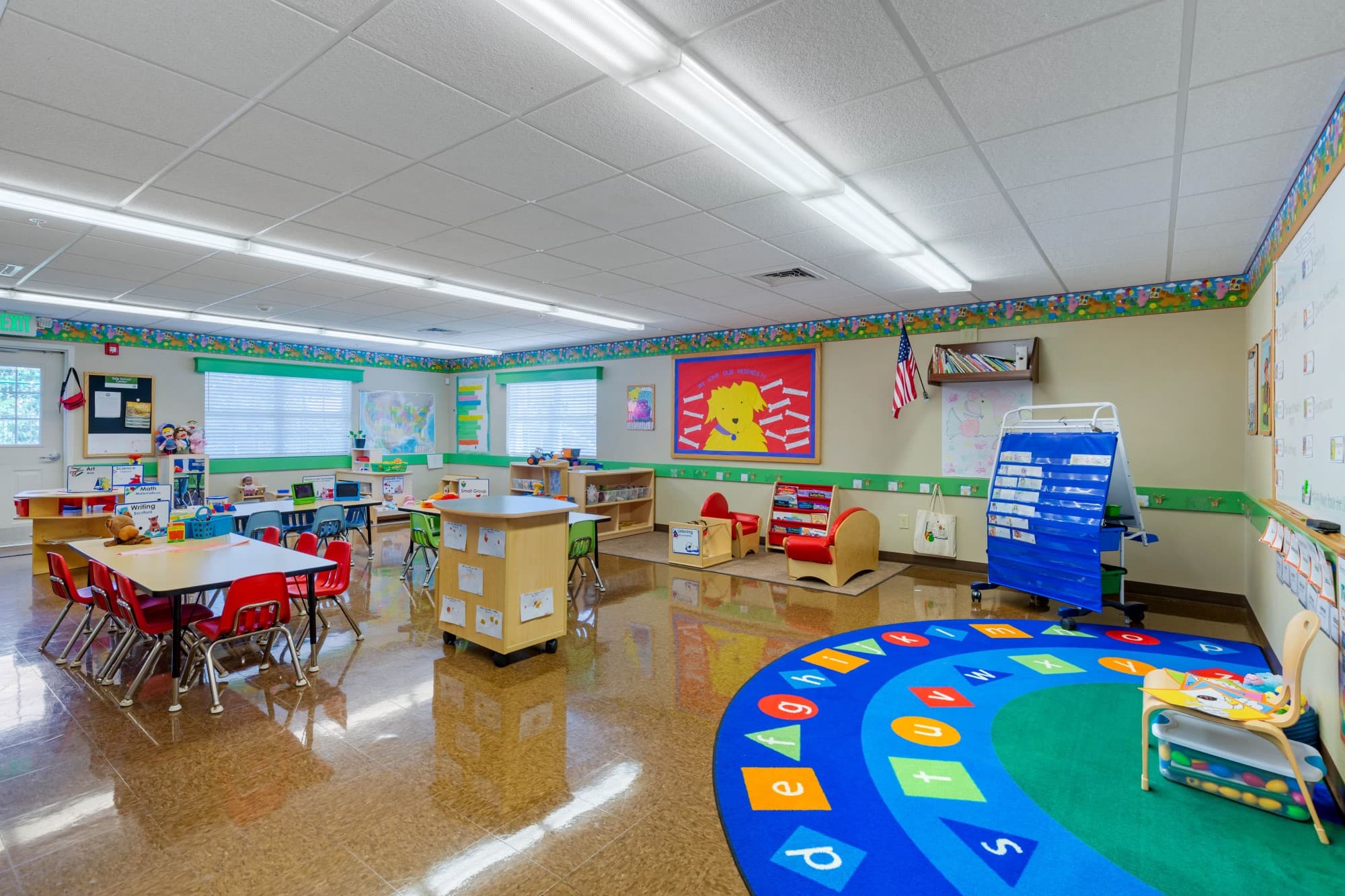 Preschool class at Primrose School of Ashburn at Broadlands