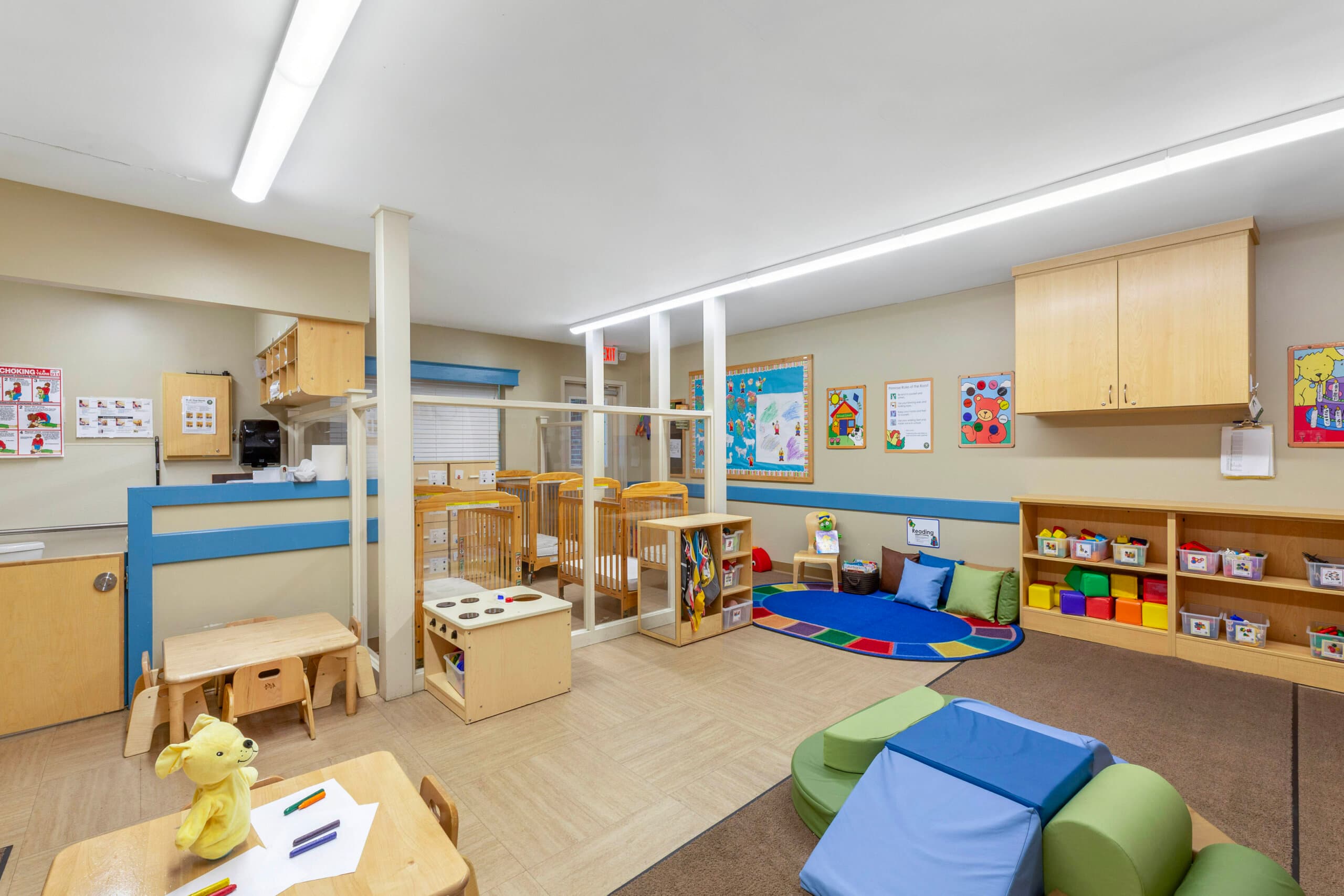 infant daycare room Primrose School of Broadview Heights