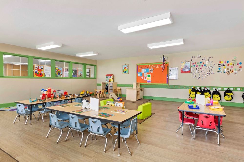 preschool class at Primrose School of Plano at Preston Meadow