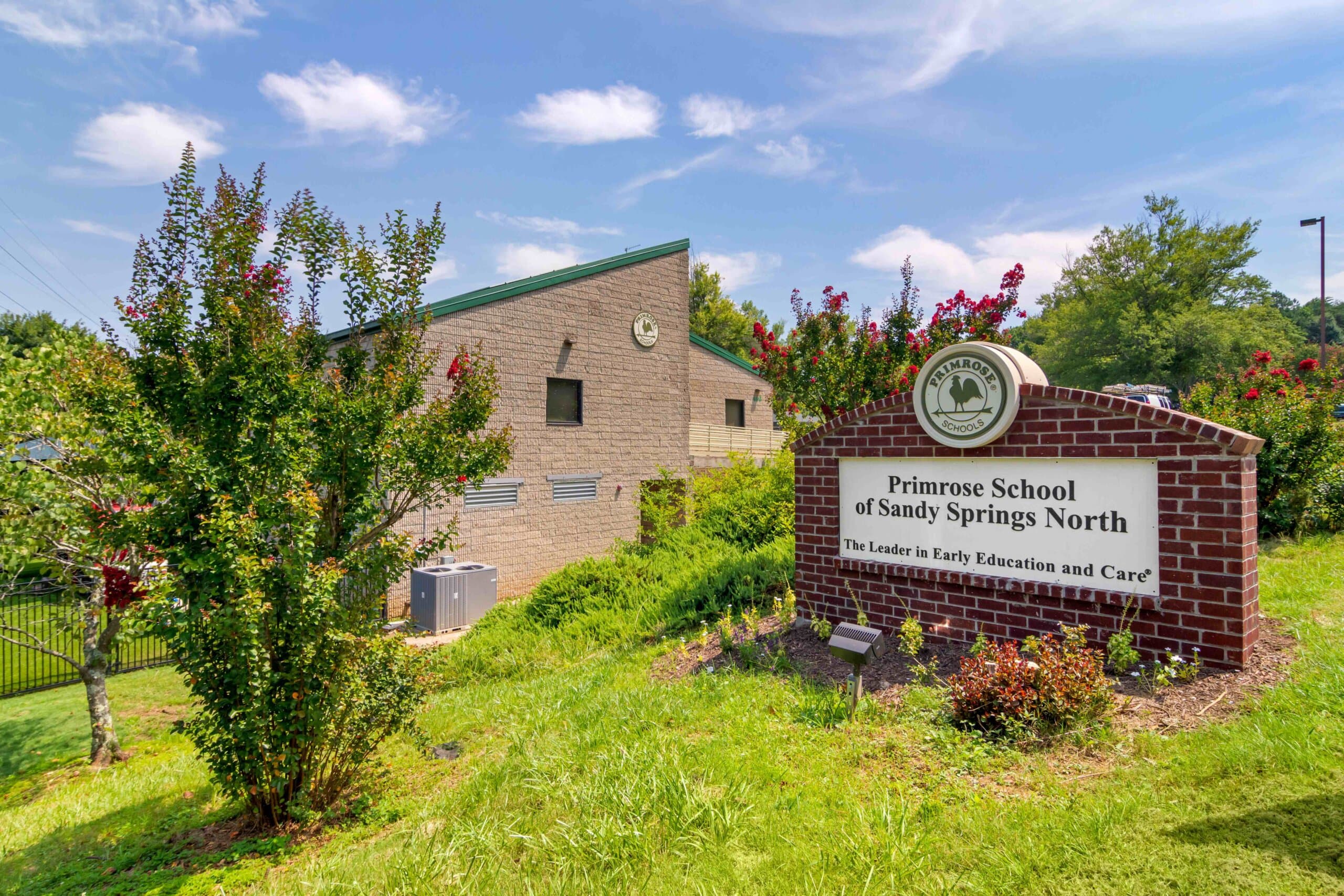 Primrose School of Sandy Springs (GA) North preschool sign