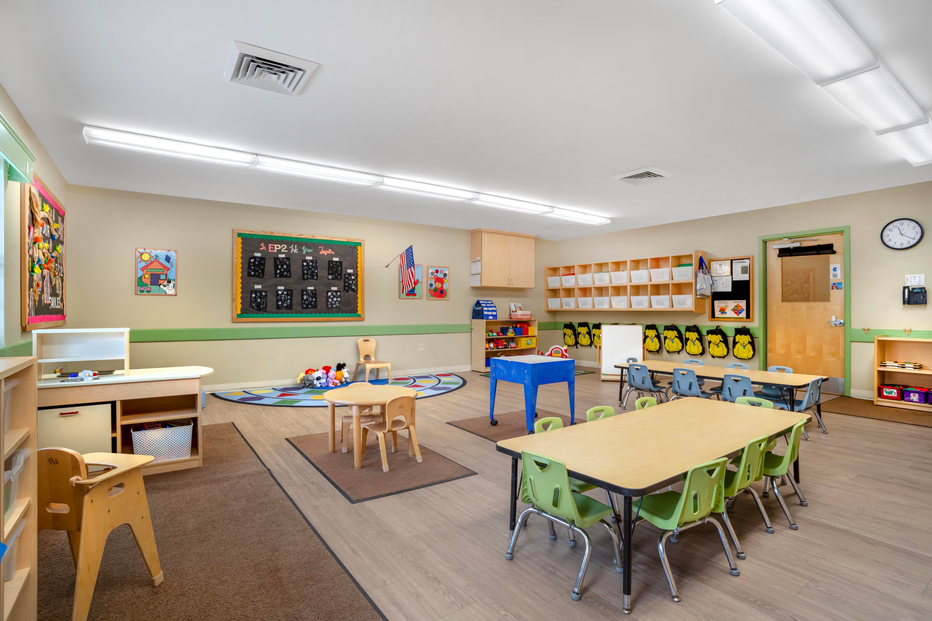 preschool room at Primrose School of South Charlotte