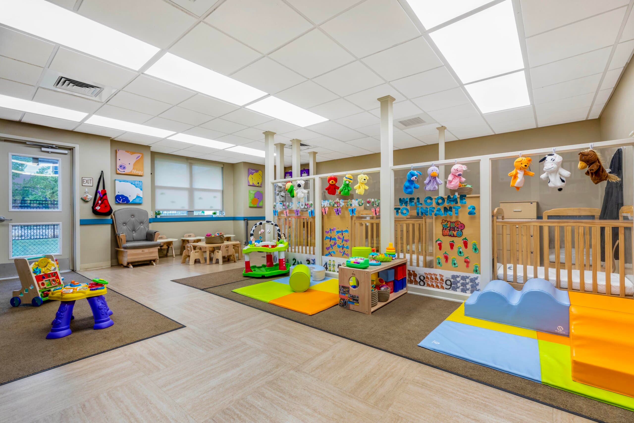 infant daycare room at Primrose School at Sterling Ranch