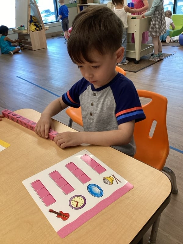 child sitting at table