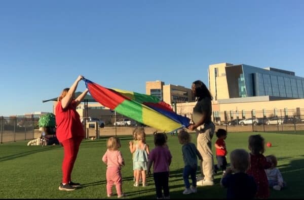 children on the playground