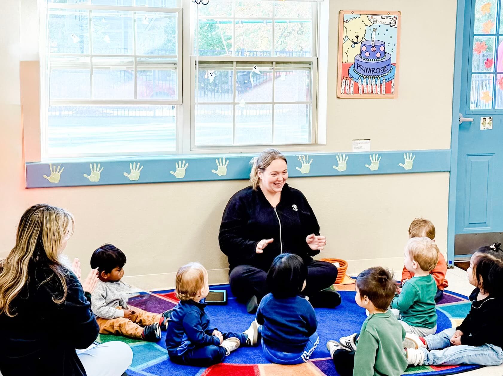 Toddler Circle Time at Primrose School of Burlington
