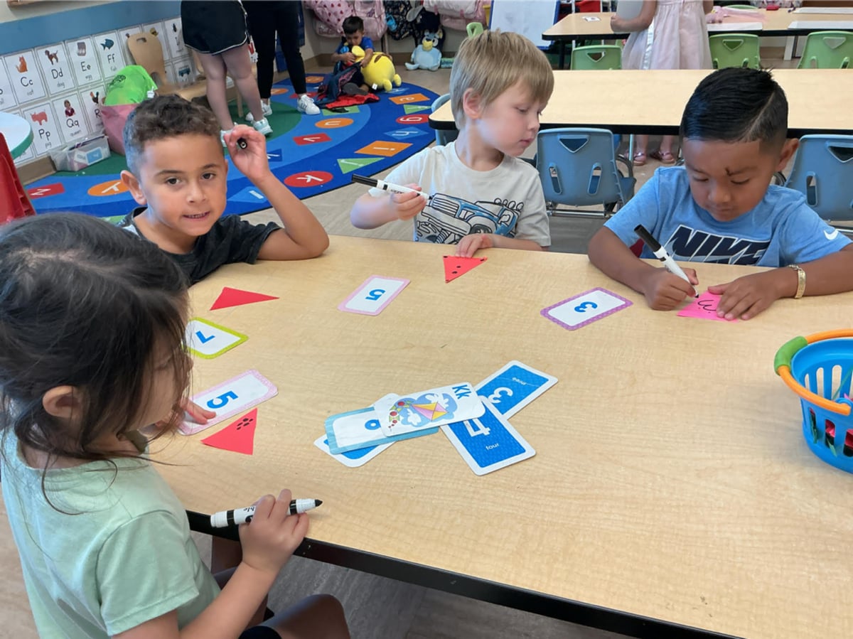 Watermelon math at the best preschool class