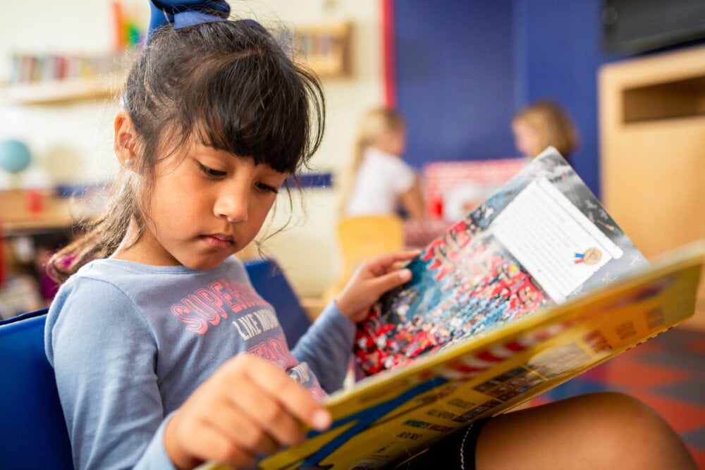 child reading