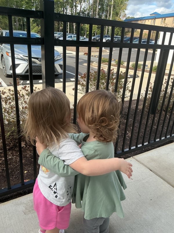 Primrose School students building friendships through play and teamwork