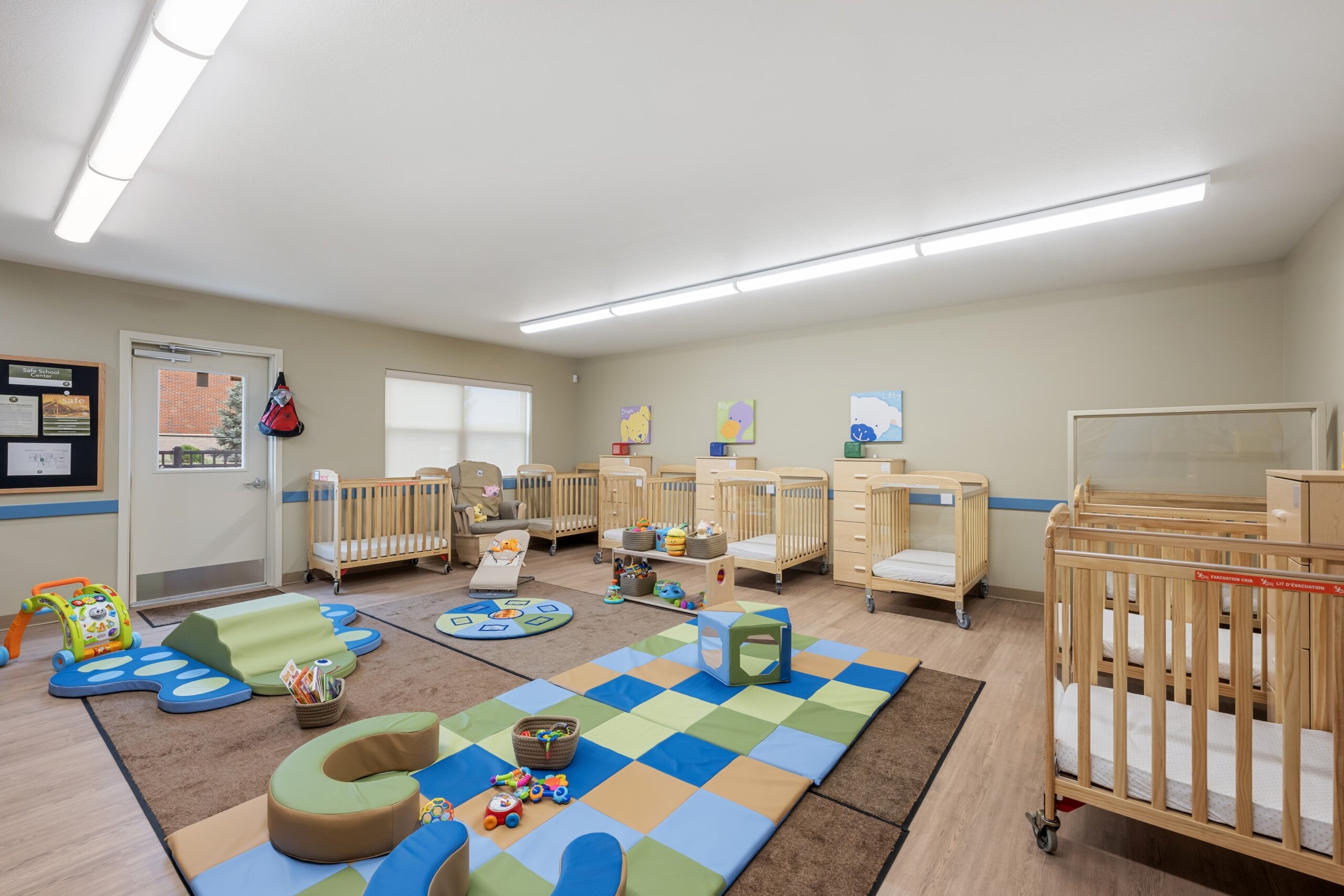 infant daycare room at Primrose School of Sioux Falls at Heather Ridge
