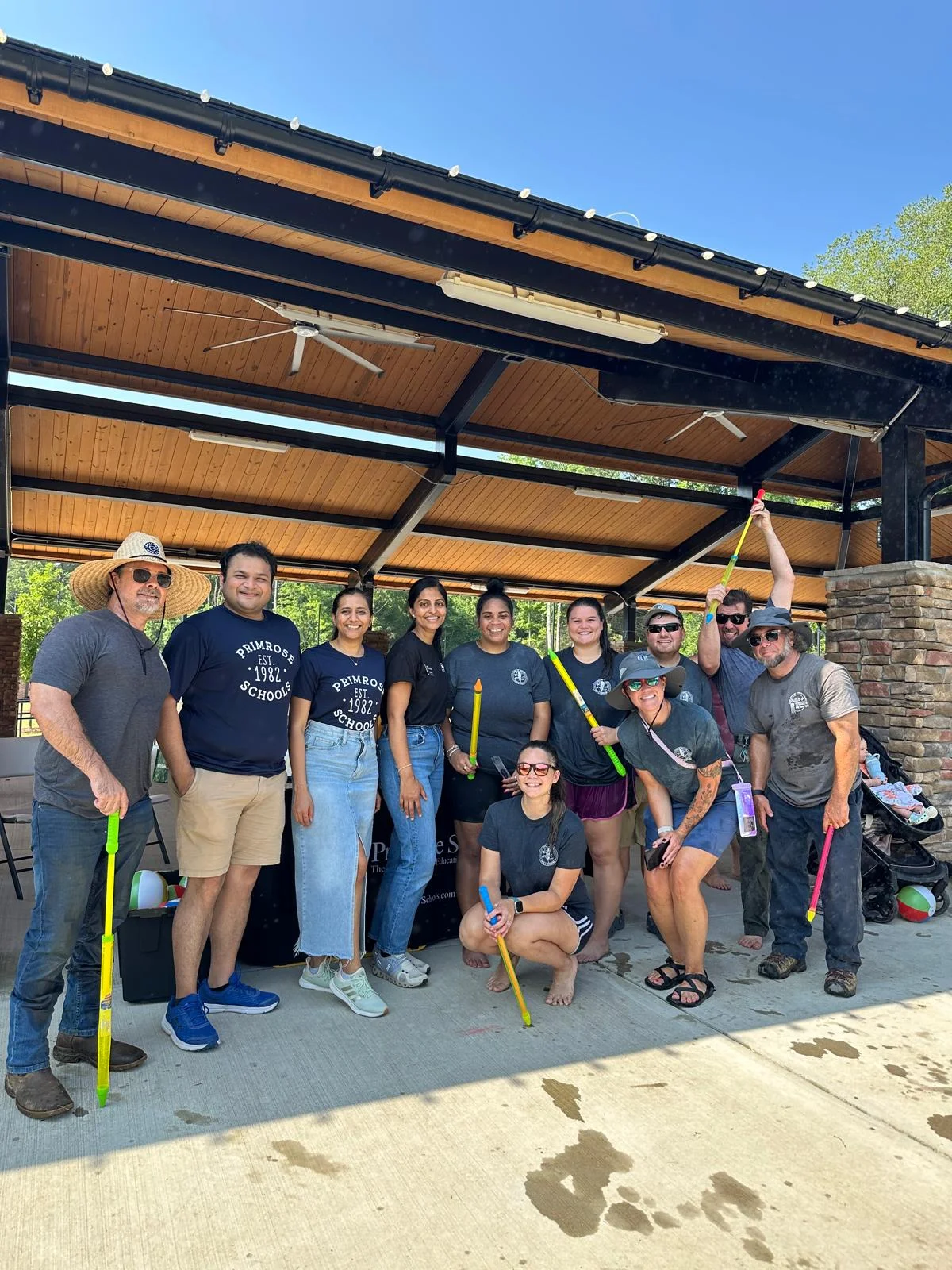 Primrose Waxhaw team with Town of Waxhaw Parks and Rec team