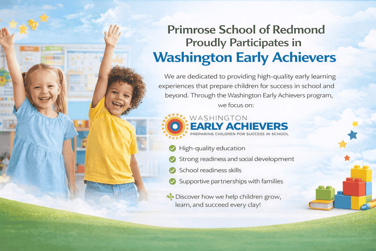 🌟 Primrose School of Redmond Proudly Participates in Washington Early Achievers 🌟