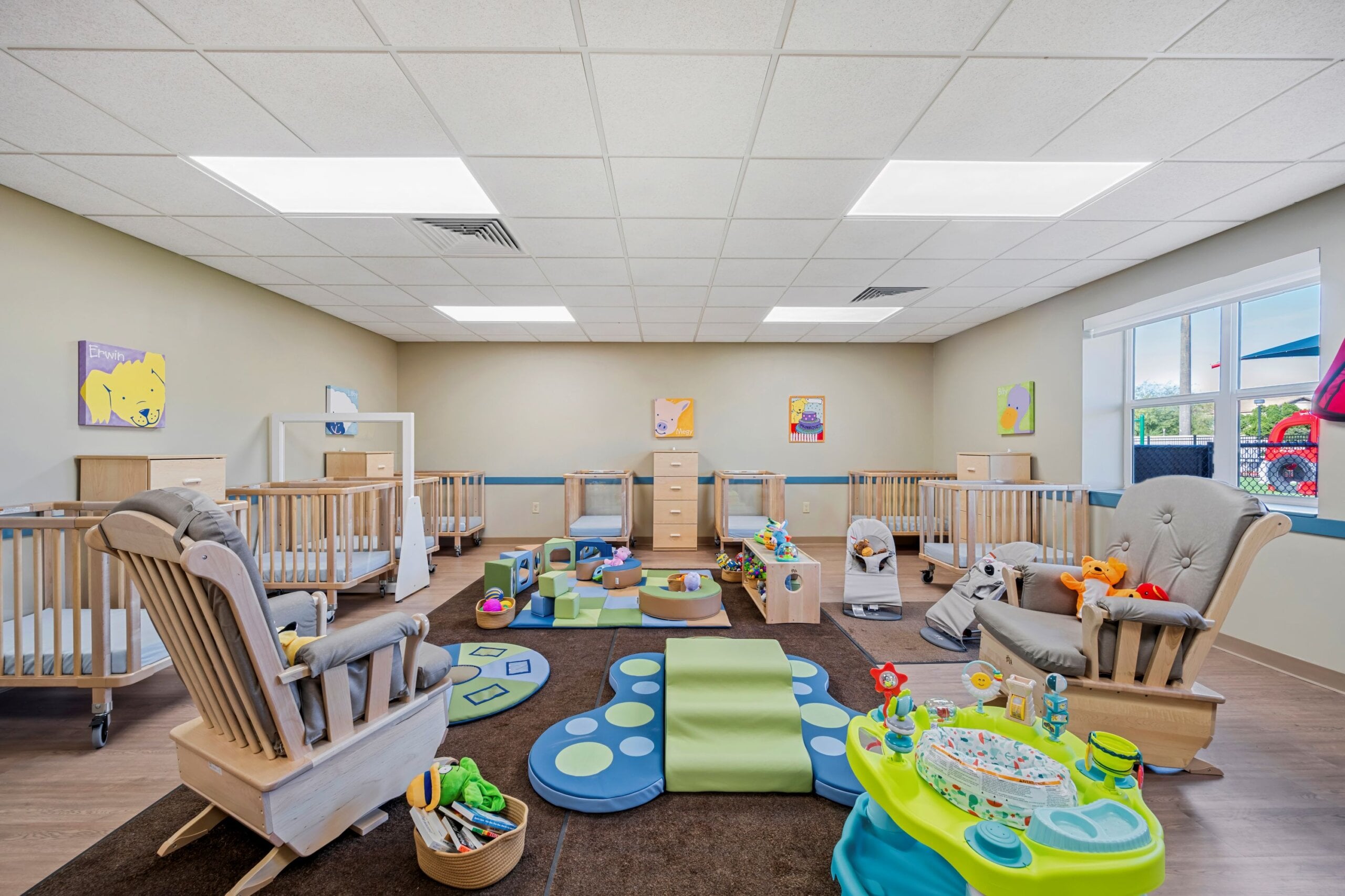daycare room for infants at Primrose School of Surprise